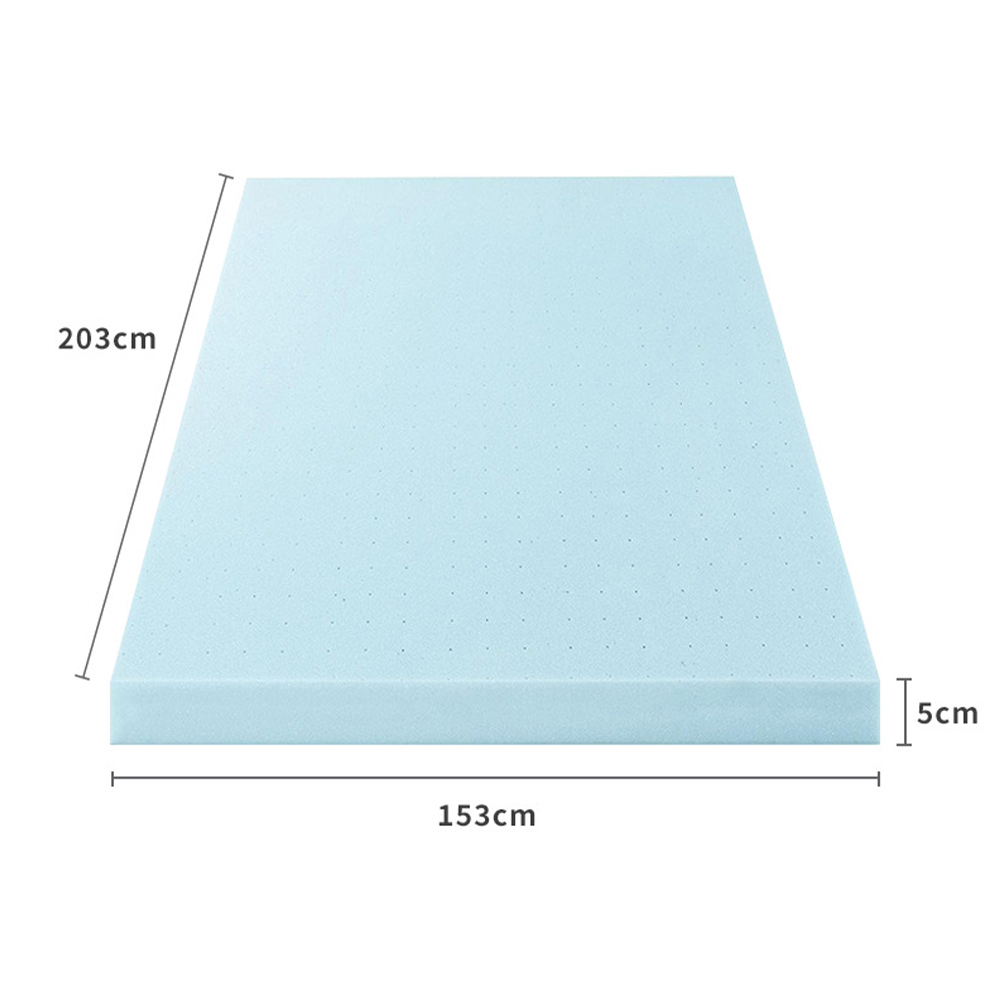 Colchón de espuma viscoelástica en gel perforado