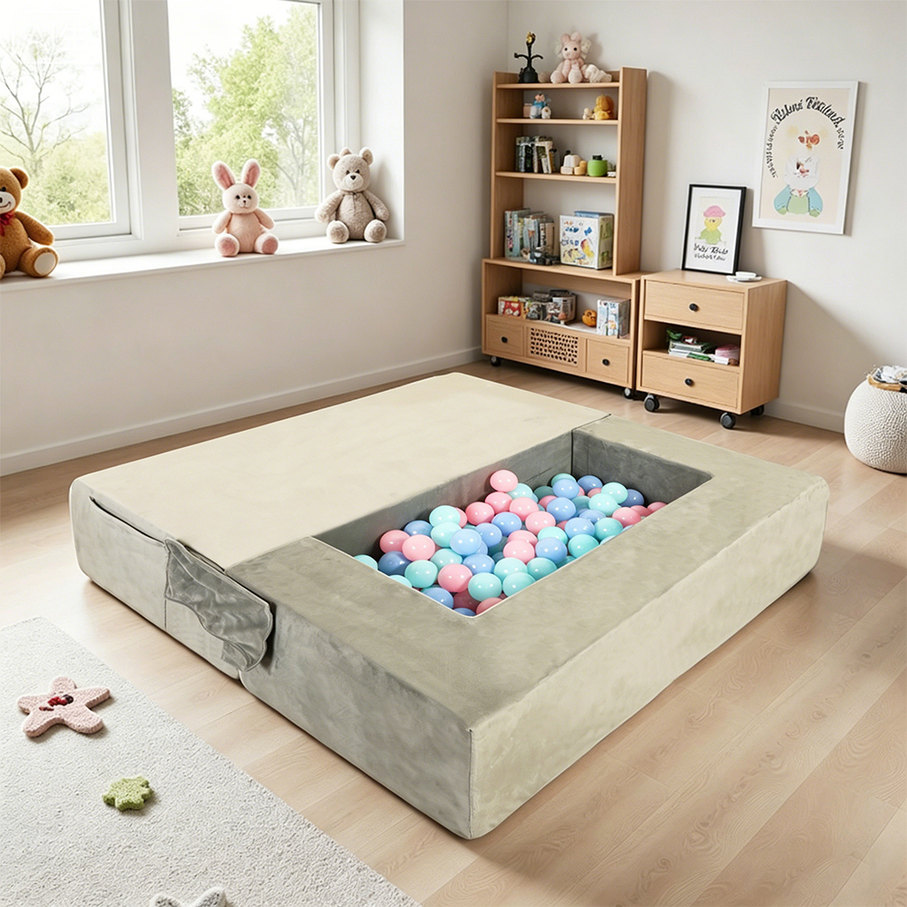 Juego de sofás plegables de cuatro piezas para niños