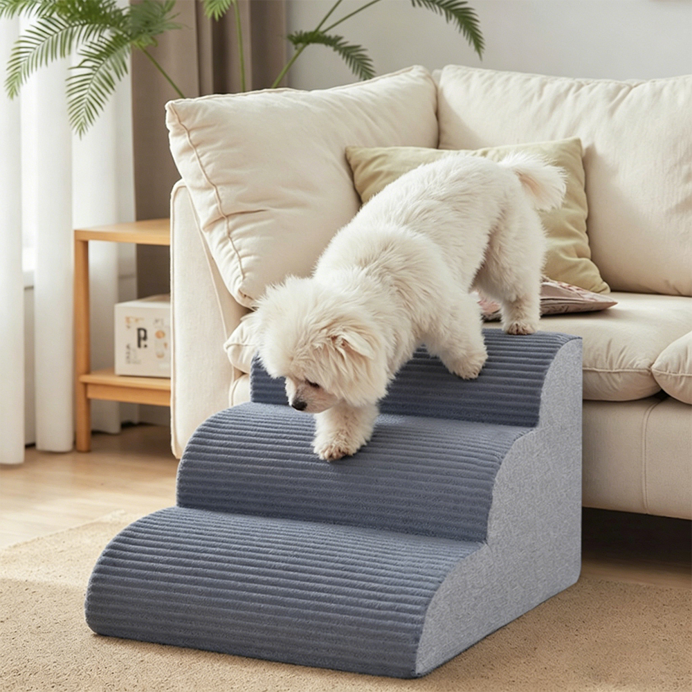 Escaleras grises para mascotas