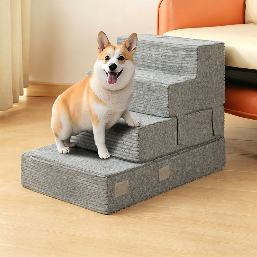 Escaleras para mascotas en bloques de construcción