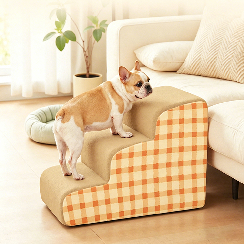 Escalera de rayas para mascotas