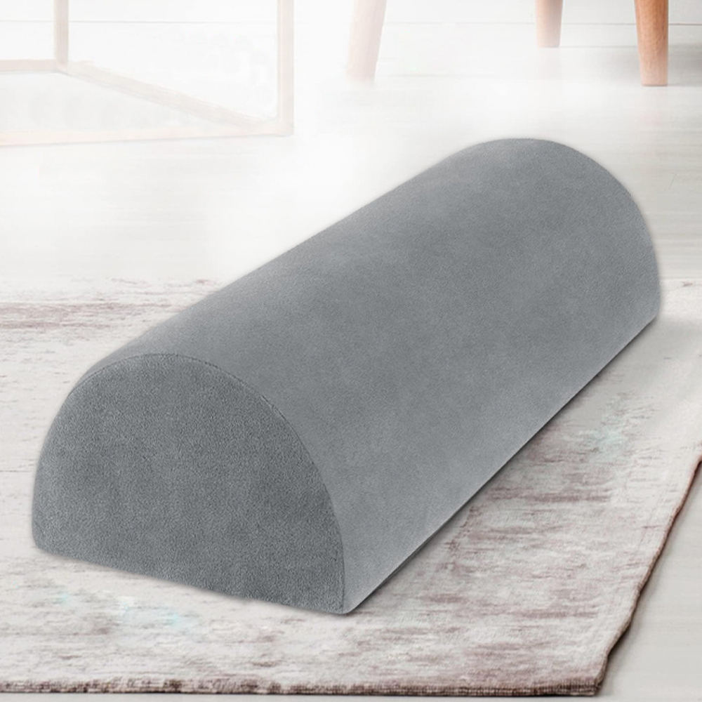 Almohada de espuma viscoelástica gris para piernas