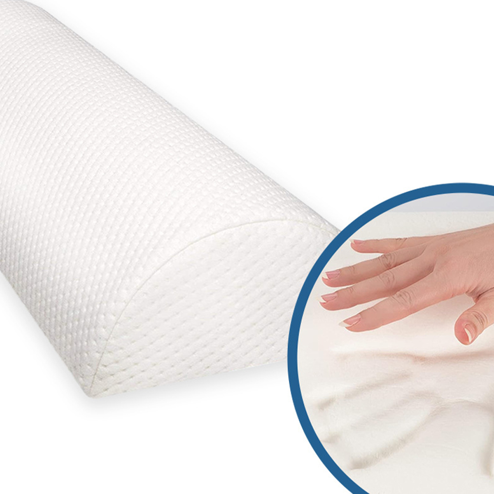 Almohada de espuma viscoelástica blanca para piernas