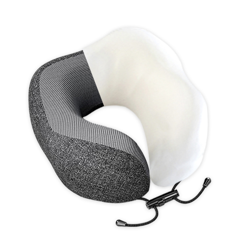 Almohada de espuma viscoelástica extraíble en forma de U para el cuello