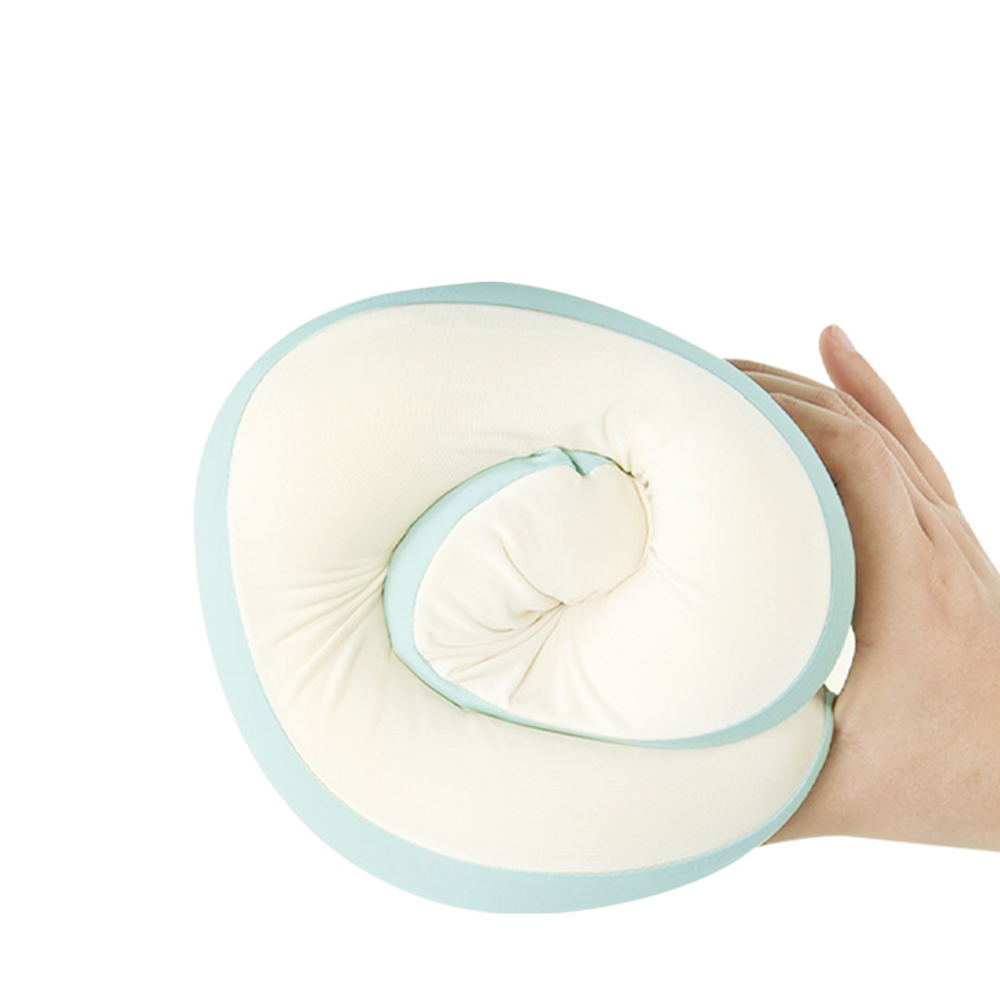 Almohada para el cuello en forma de U de espuma viscoelástica de seda láctea