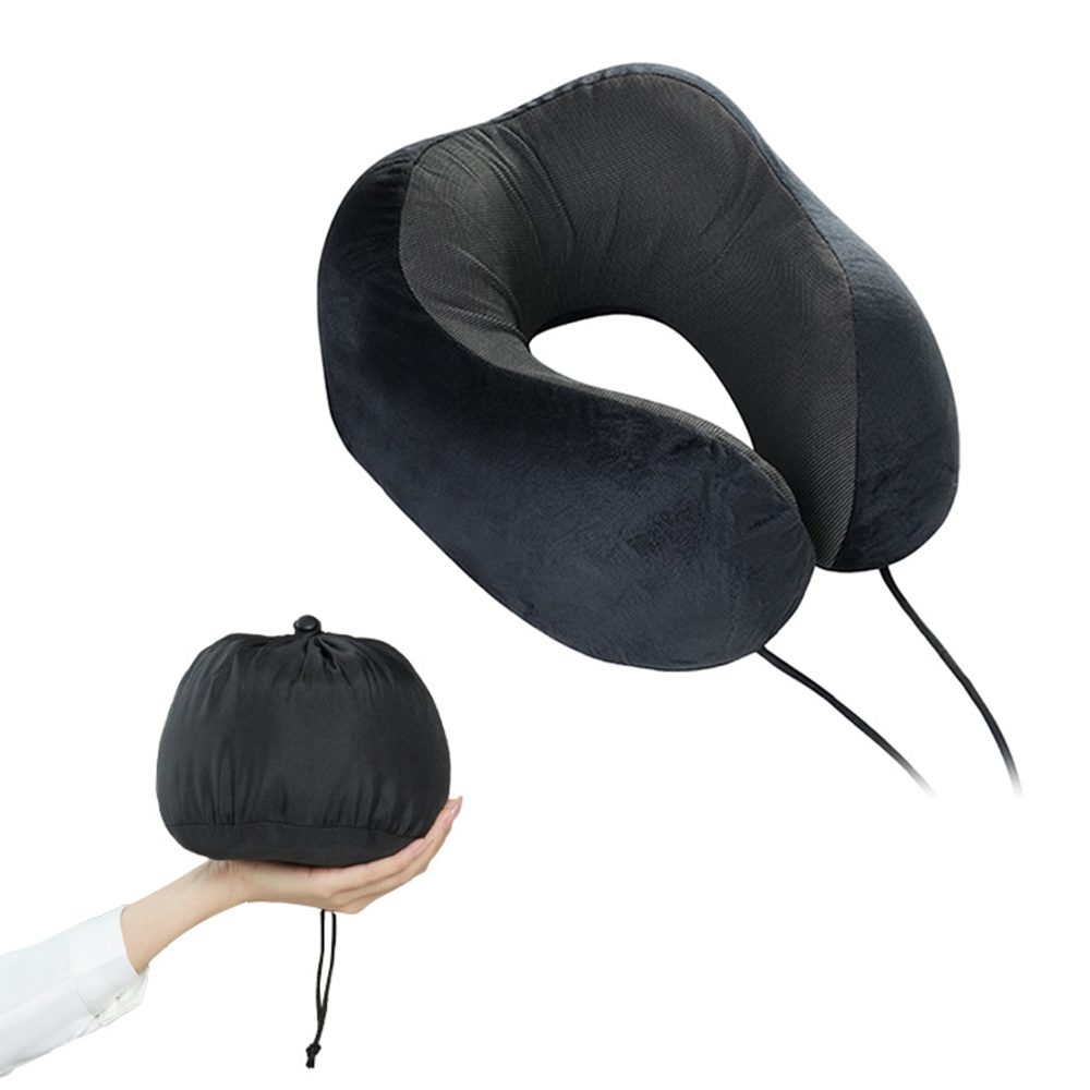 Almohada portátil de espuma viscoelástica para el cuello en forma de U