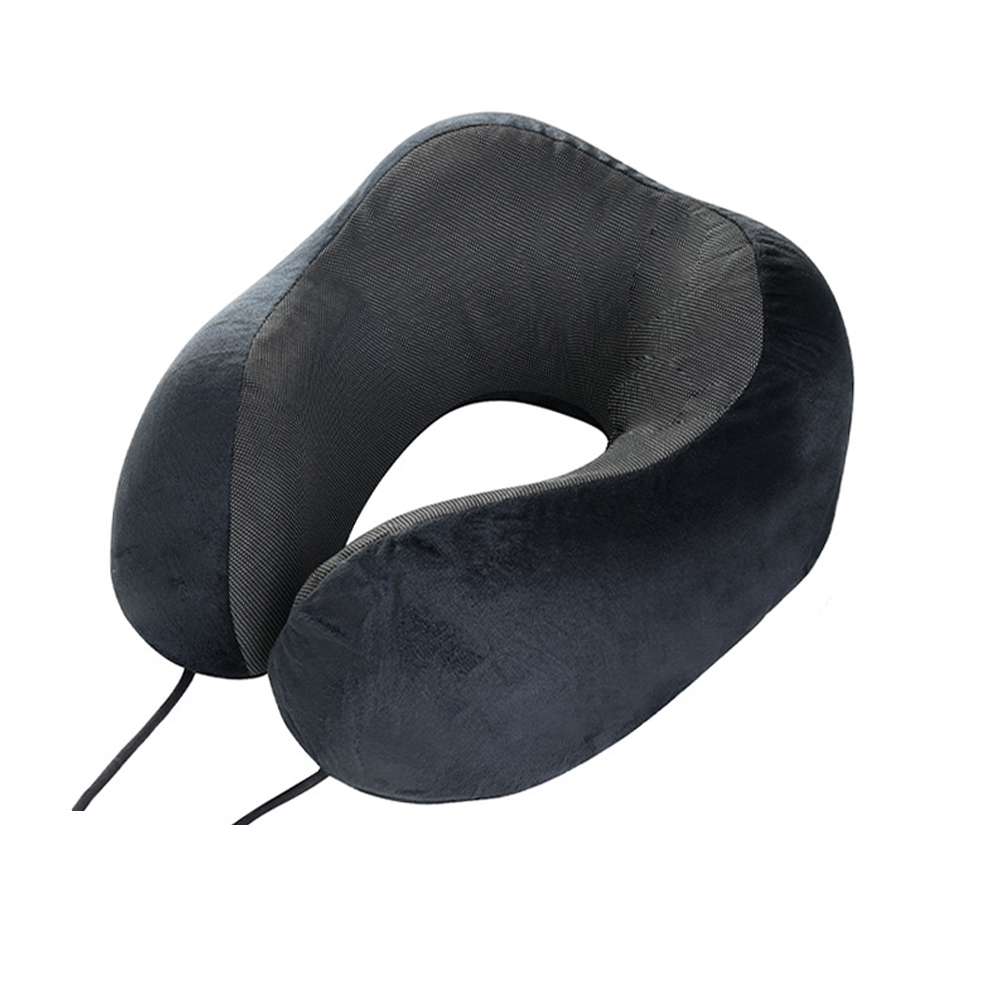 Almohada portátil de espuma viscoelástica para el cuello en forma de U
