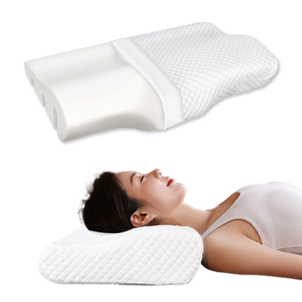 Almohada de espuma viscoelástica en forma de mariposa
