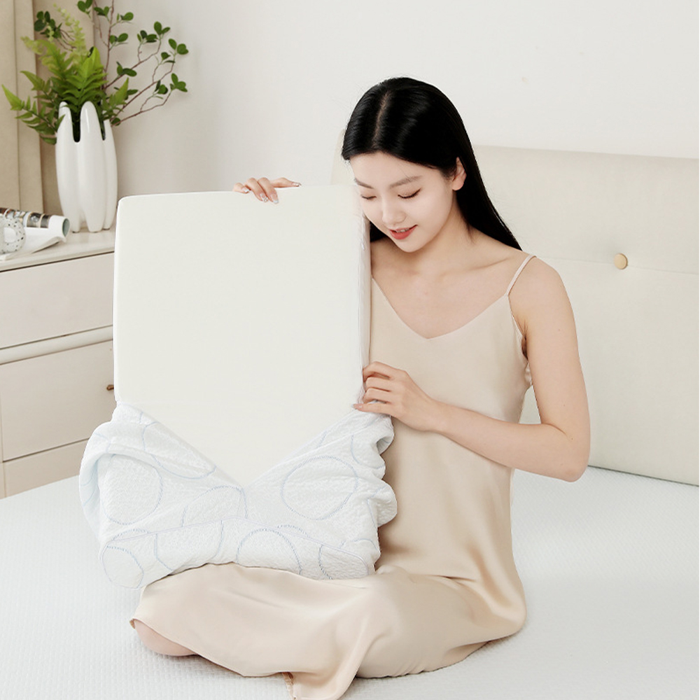 Almohada de espuma viscoelástica con patrón ondulado