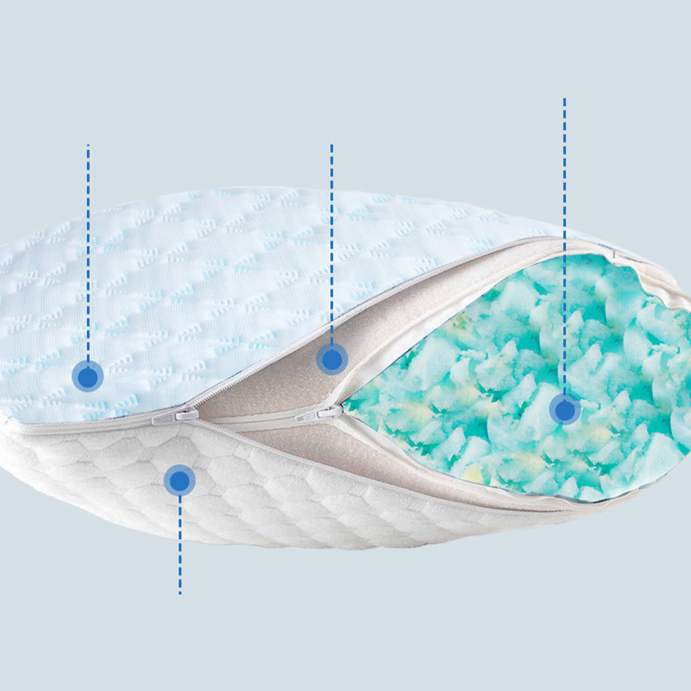 Esponja de almohada de espuma viscoelástica en gel