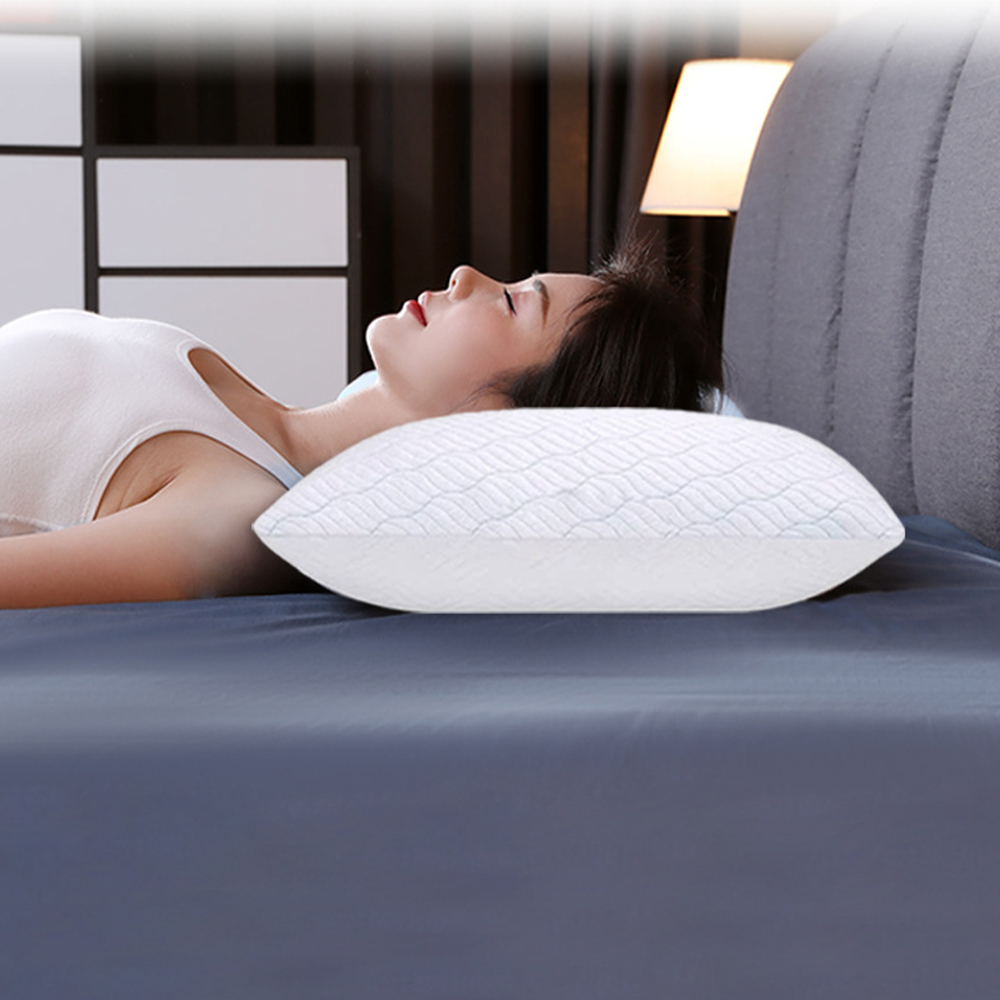 Almohada de esponja viscoelástica de gel de seda helada