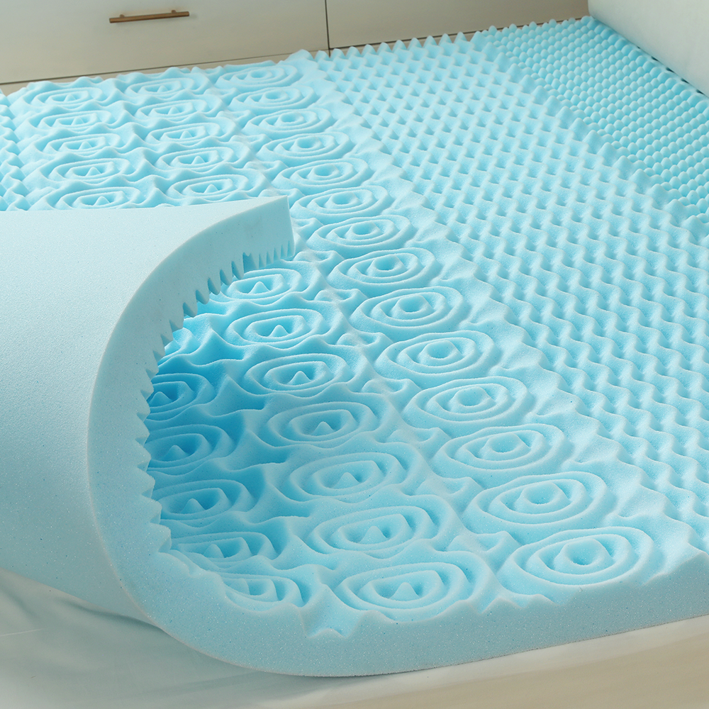 Colchón de gel de espuma viscoelástica en relieve