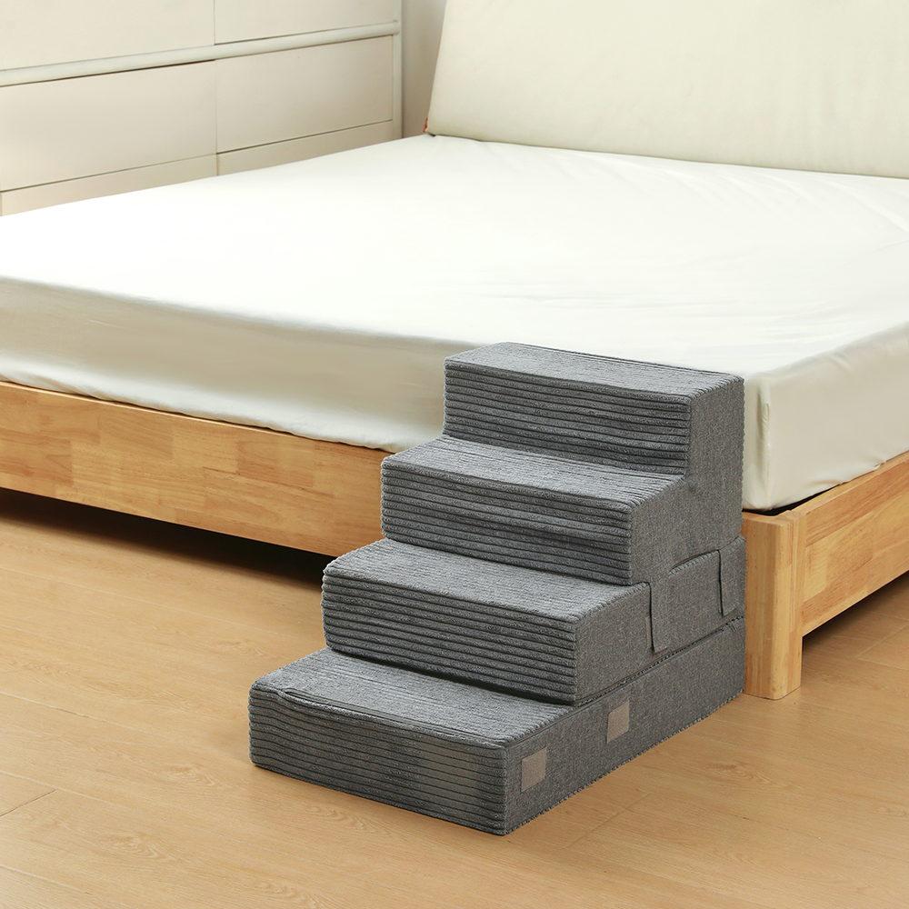 Escaleras para mascotas en bloques de construcción
